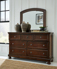 Luxury Living Gallery - Ashley Furniture - Porter Bedroom - Queen Panel Storage Bed / Rustic Brown - B697B42