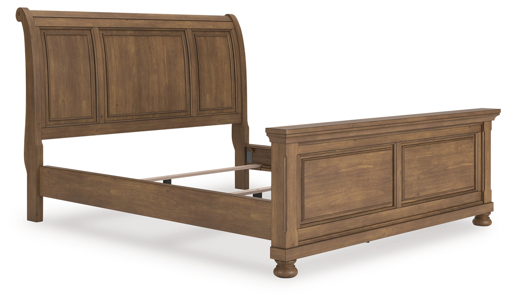Luxury Living Gallery - Ashley Furniture - Feddinger Bedroom - California King Sleigh Bed / Medium Brown - PCB779B16