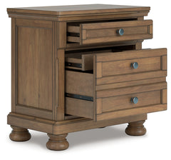 Luxury Living Gallery - Ashley Furniture - Feddinger Bedroom - California King Sleigh Bed / Medium Brown - PCB779B16