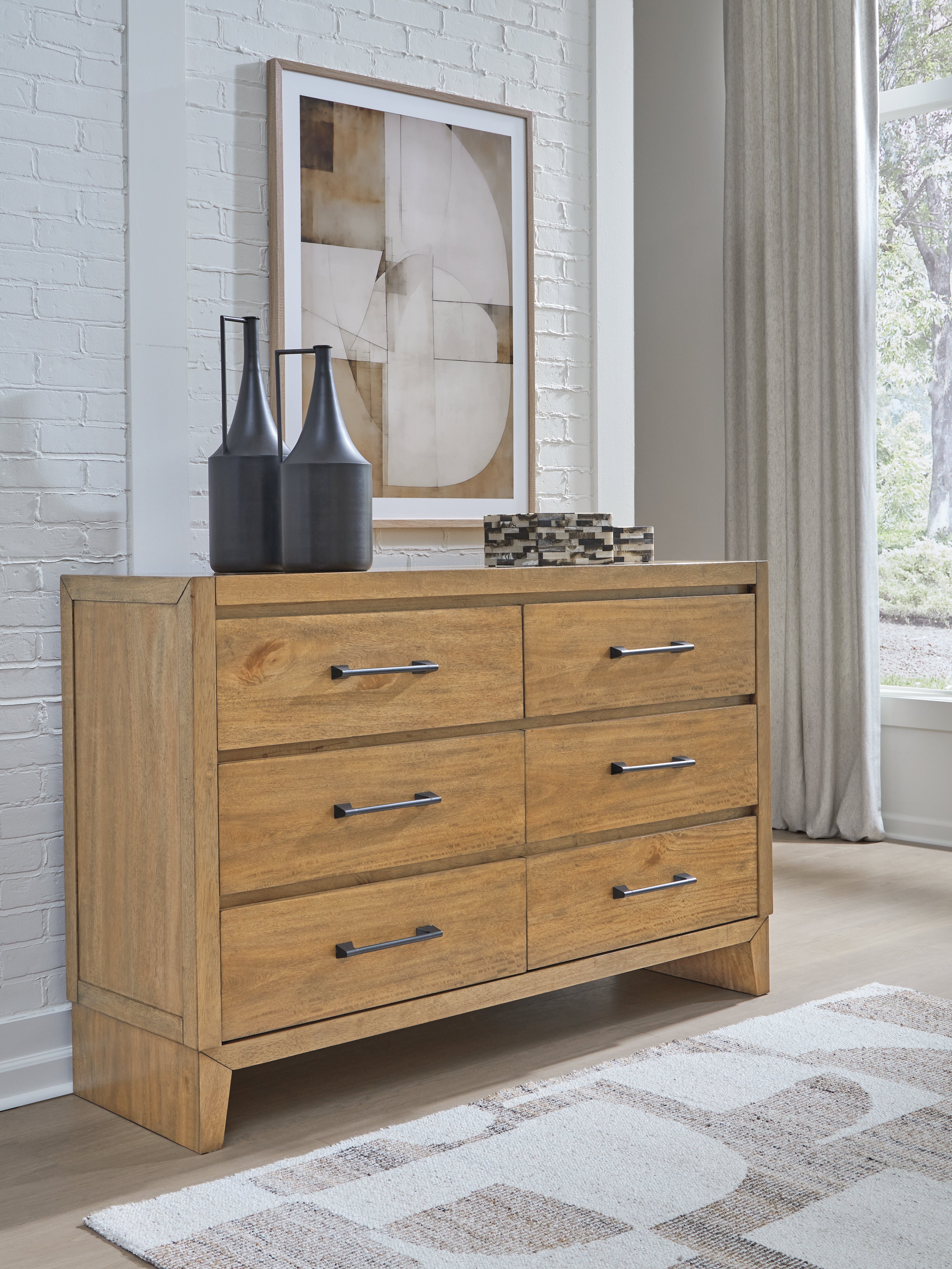 Luxury Living Gallery - Ashley Furniture - Sherbana Bedroom - Dresser / Light Brown - B833-31