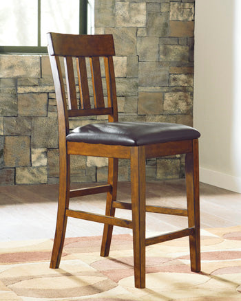 Luxury Living Gallery - Ashley Furniture - Ralene Dining Room - Counter Height Bar Stool (Set of 2) / Medium Brown - D594-124X2