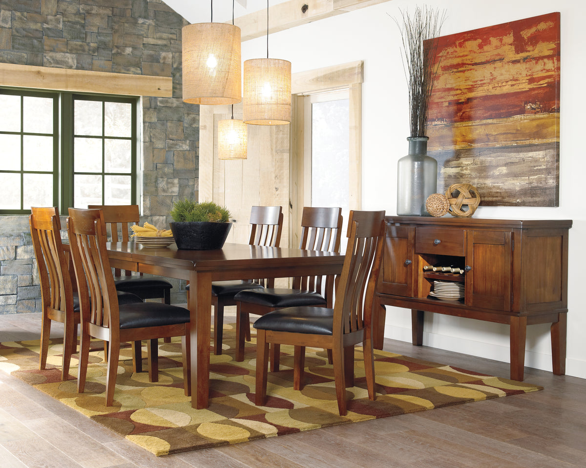 Luxury Living Gallery - Ashley Furniture - Ralene Dining Room - Counter Height Barstool (Set of 2) / Medium Brown - D594-224X2
