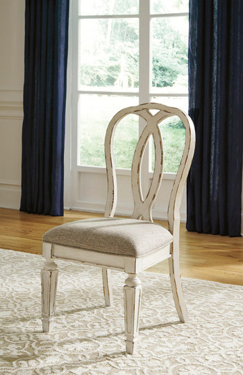 Luxury Living Gallery - Ashley Furniture - Realyn Dining Room - Dining Chair (Set of 2) / Chipped White - D743-02X2