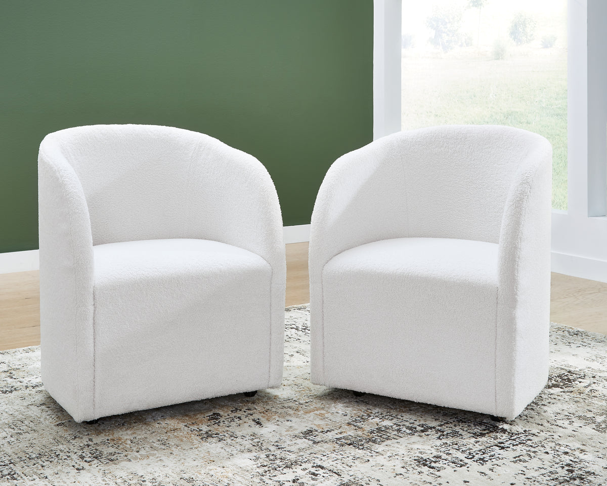 Luxury Living Gallery - Ashley Furniture - Rowanbeck Dining Room - Dining Chair (Set of 2) / Black - D821-02AX2