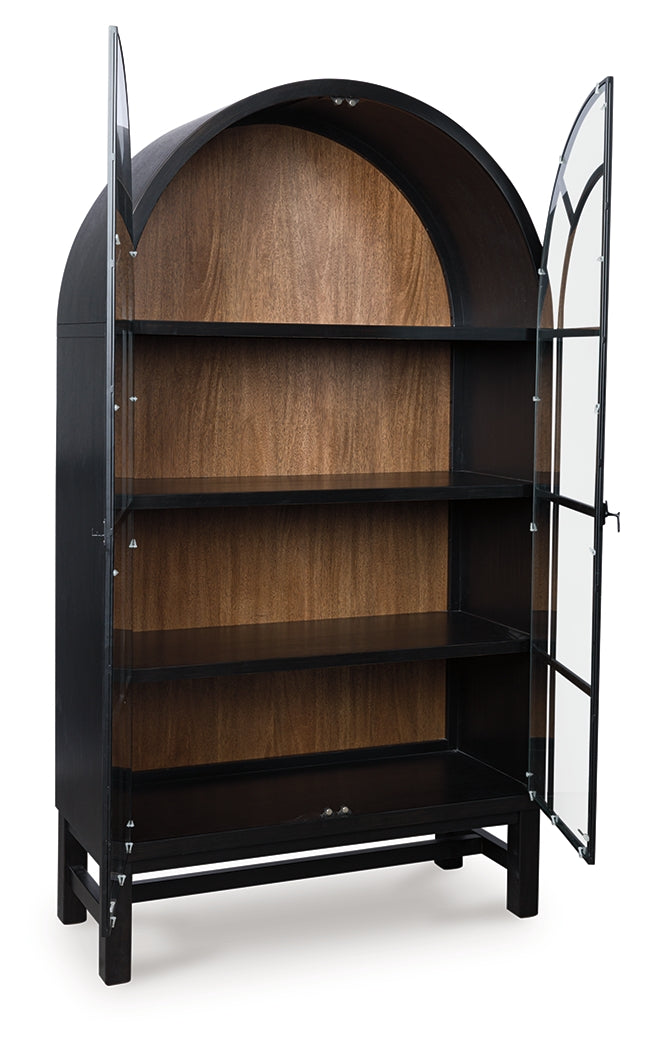 Luxury Living Gallery - Ashley Furniture - Greddinton Display Cabinet - Display Cabinet / Black/Brown - PCD824-376