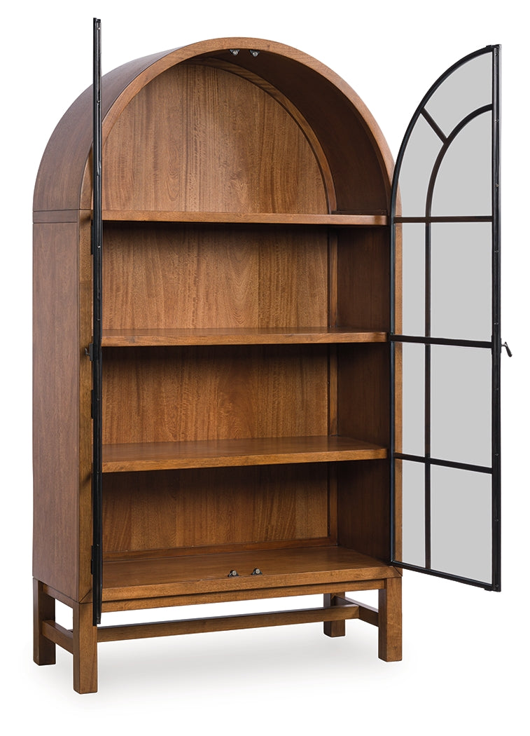 Luxury Living Gallery - Ashley Furniture - Greddinton Display Cabinet - Display Cabinet / Brown/Black - PCD824-476