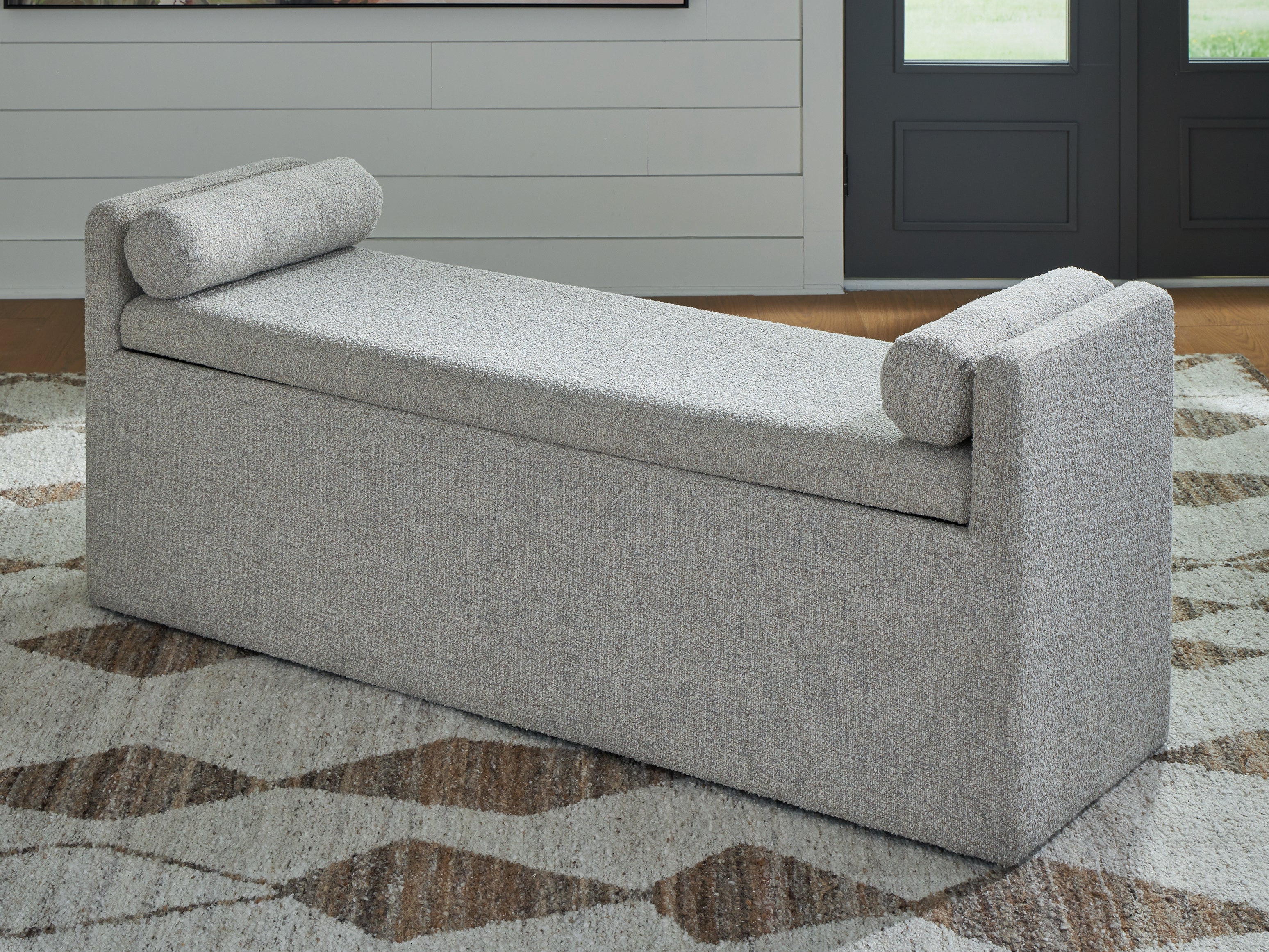 Luxury Living Gallery - Ashley Furniture - Galliden Dining Room - Large UPH Dining Room Bench / Beige - D841-00
