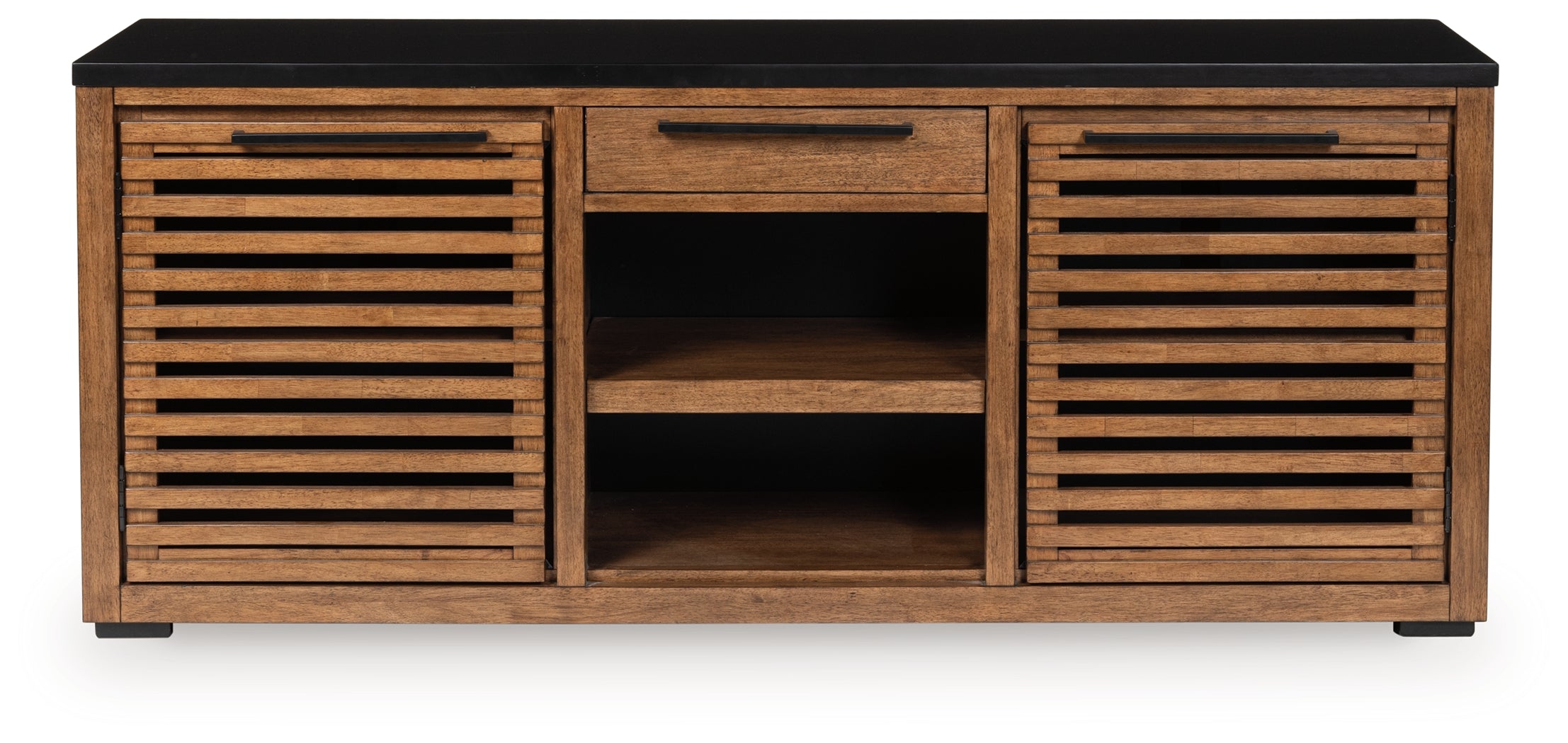 Luxury Living Gallery - Ashley Furniture - Kallari Bookcase - Credenza / Warm Brown/Black - H737-60