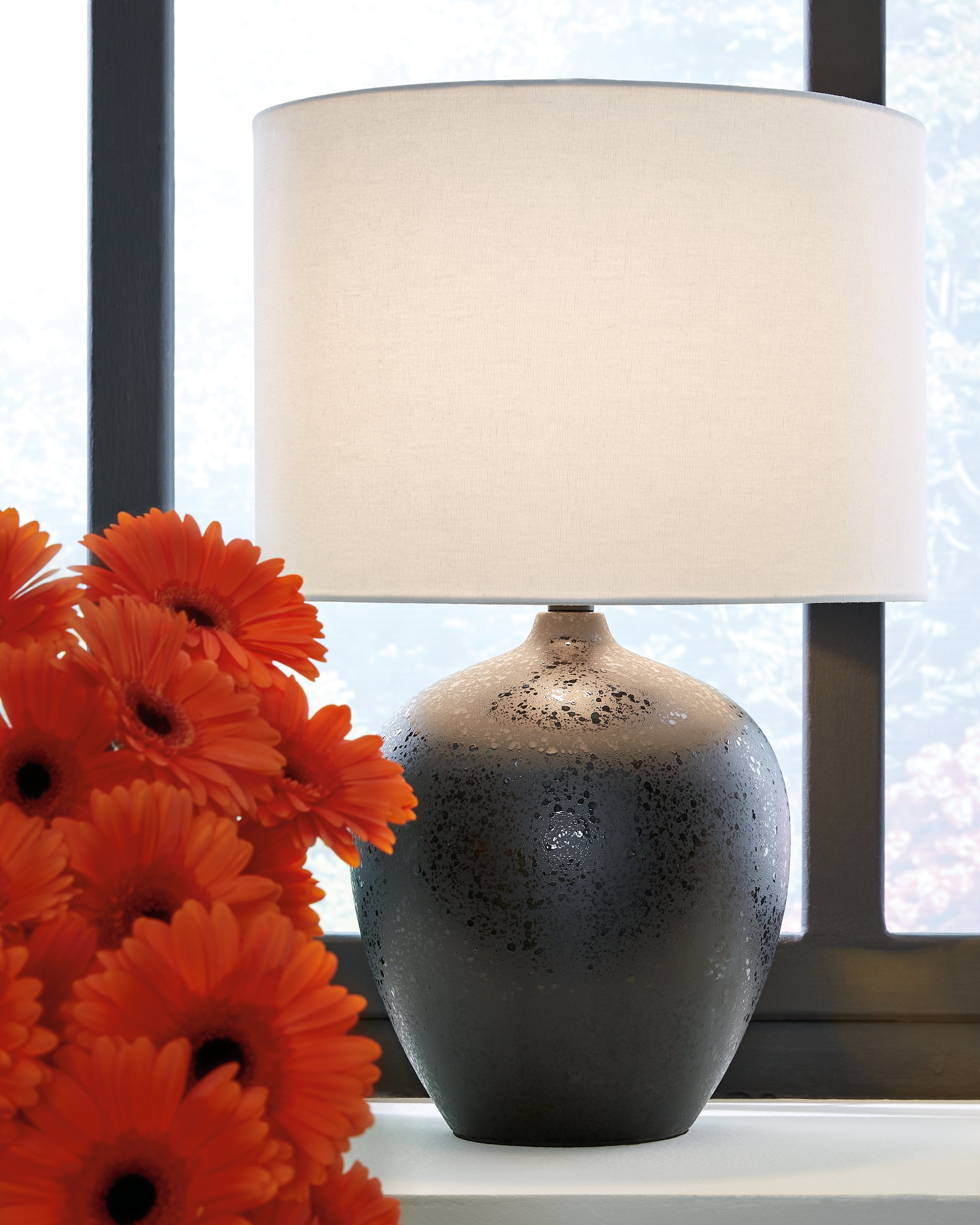 Luxury Living Gallery - Ashley Furniture - Ladstow Lighting - Table Lamp (Set of 2) / Black - L123894X2