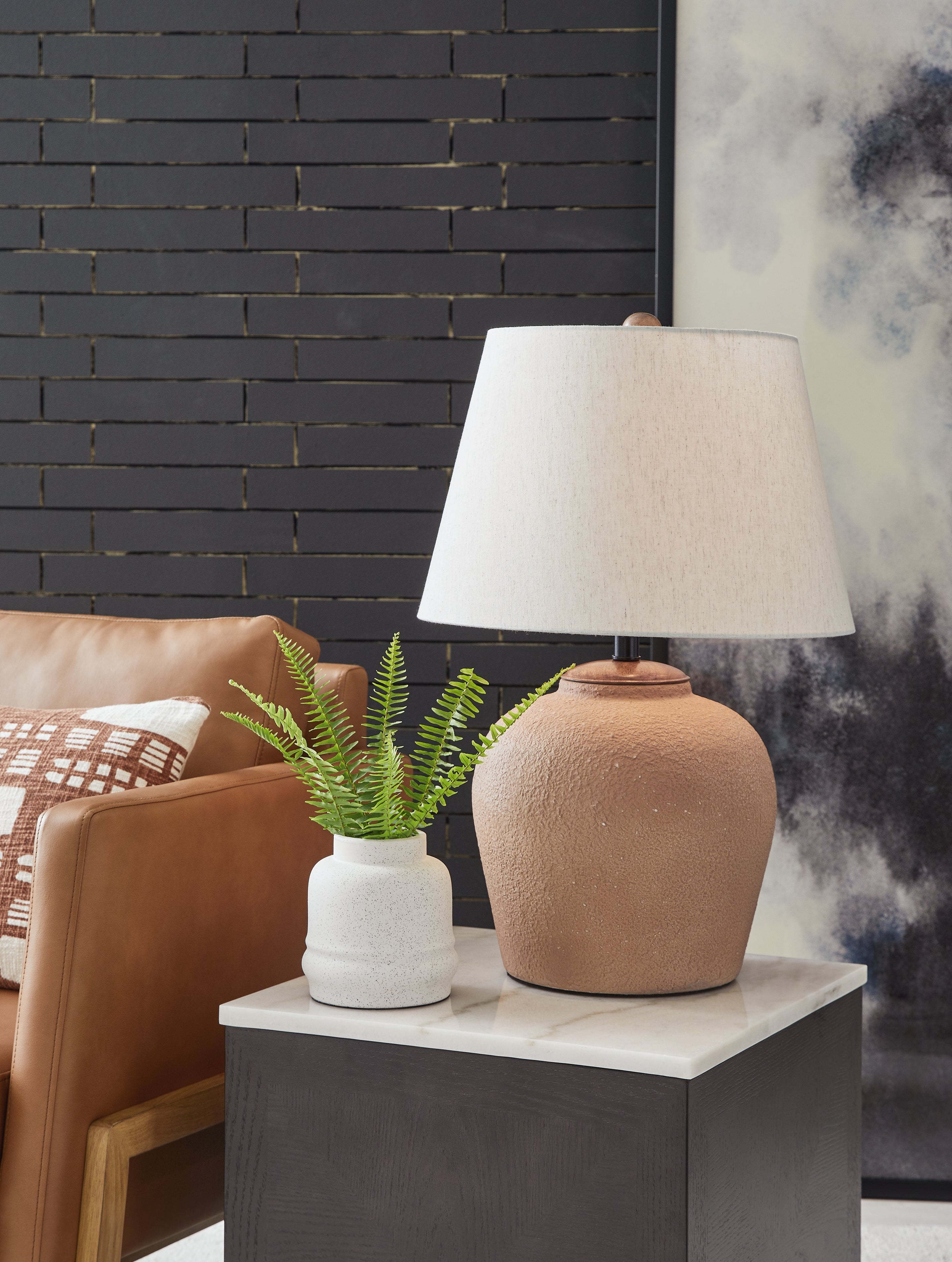 Luxury Living Gallery - Ashley Furniture - Scantor Lighting - Table Lamp (Set of 2) / Rust - L207464X2