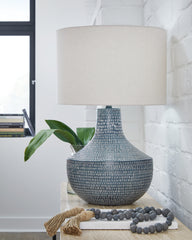 Luxury Living Gallery - Ashley Furniture - Schylarmont Lighting - 2-Piece Lamp Set / Antique Gray/White - L207474X2