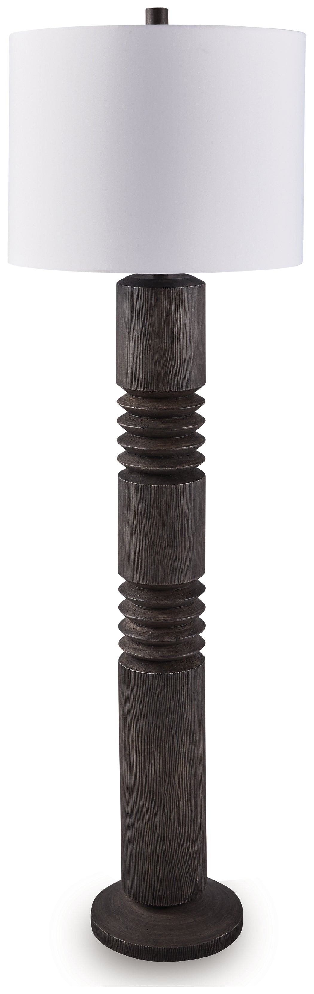 Luxury Living Gallery - Ashley Furniture - Fainwell Lighting - Poly Floor Lamp (1/CN) / Distressed Black - L235861