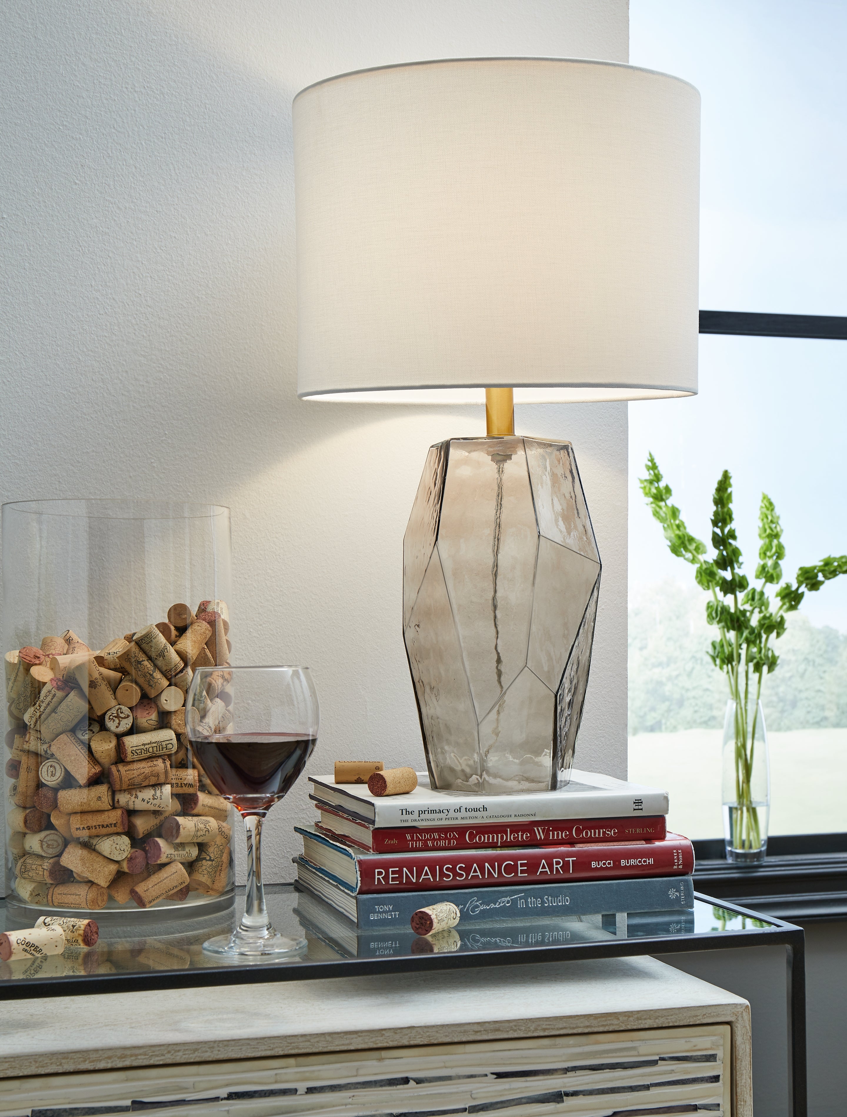 Luxury Living Gallery - Ashley Furniture - Taylow Lighting - Table Lamp (Set of 2) / Gray - L430794X2