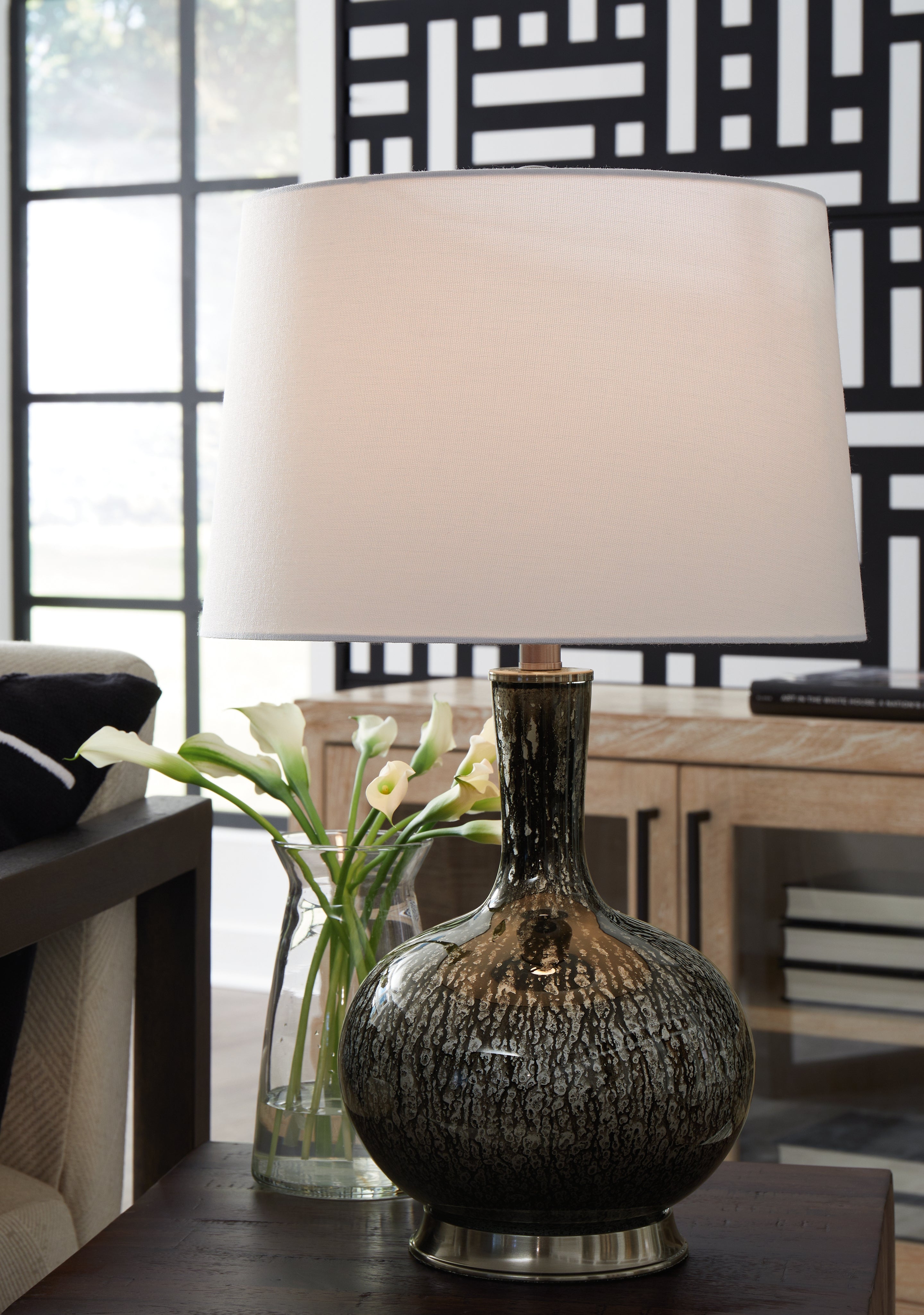 Luxury Living Gallery - Ashley Furniture - Tenslow Lighting - Table Lamp (Set of 2) / Antique Black - L430844X2