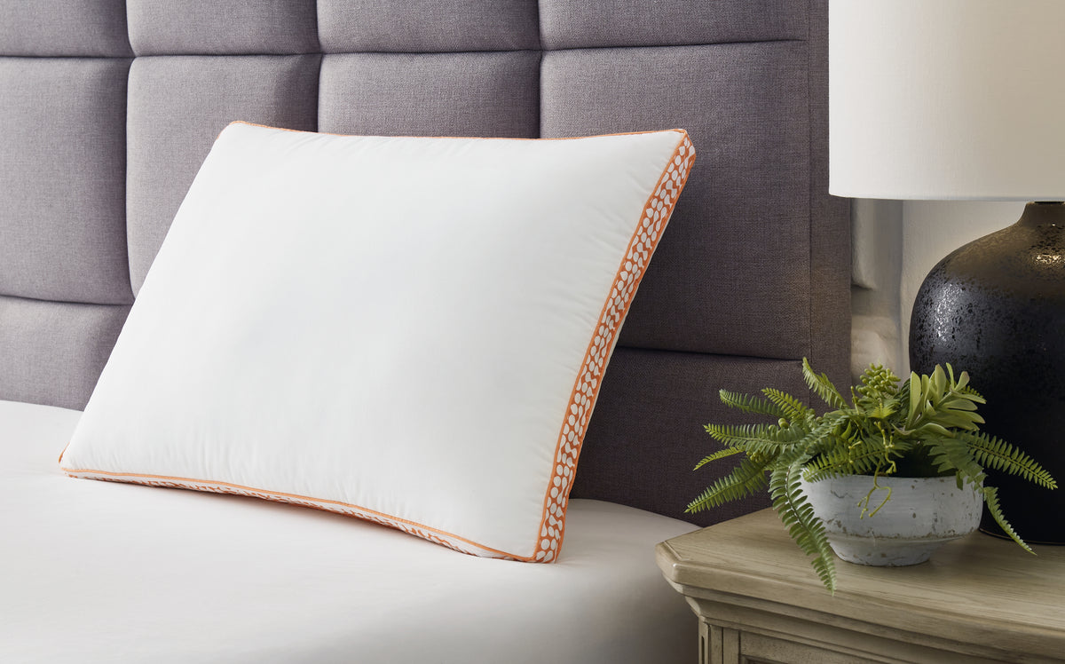 Luxury Living Gallery - Ashley Furniture - Zephyr 2.0 Pillows - 3-in-1 Pillow (6/CS) / White/Orange - M52112