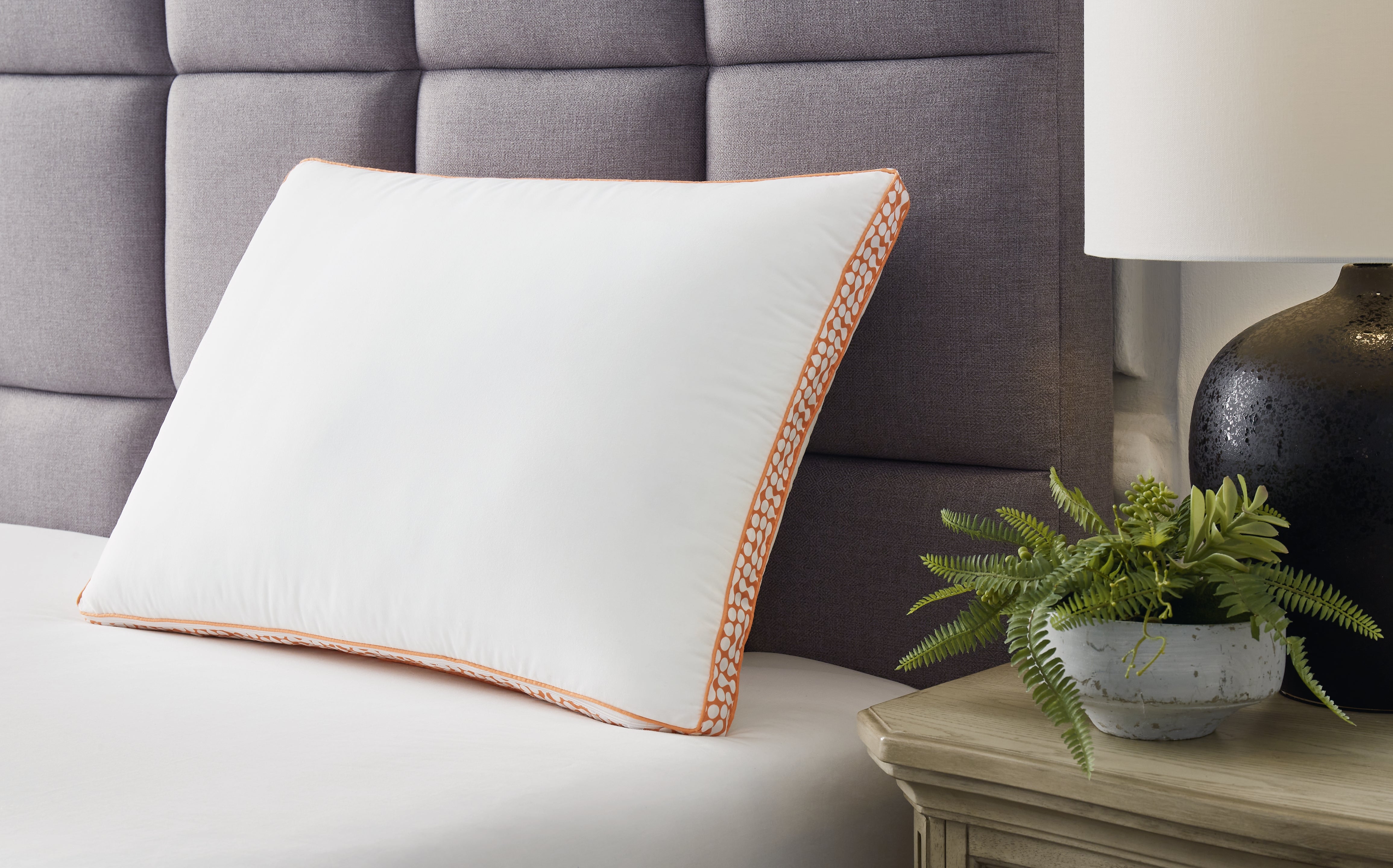 Luxury Living Gallery - Ashley Furniture - Zephyr 2.0 Pillows - 3-in-1 Pillow / White/Orange - M52112P