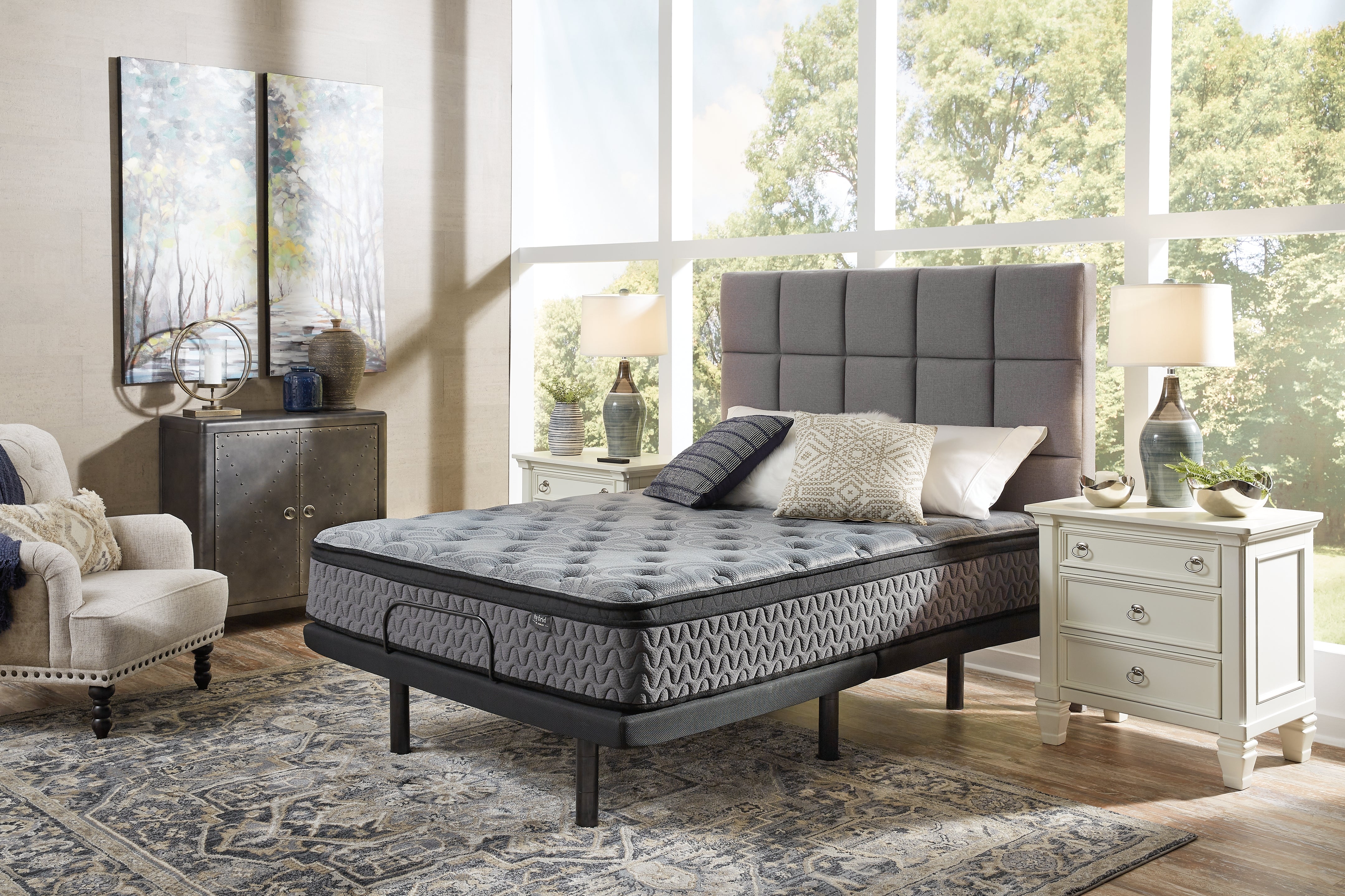 Luxury Living Gallery - Ashley Furniture - Augusta2 Mattresses - Queen / Gray - M52531