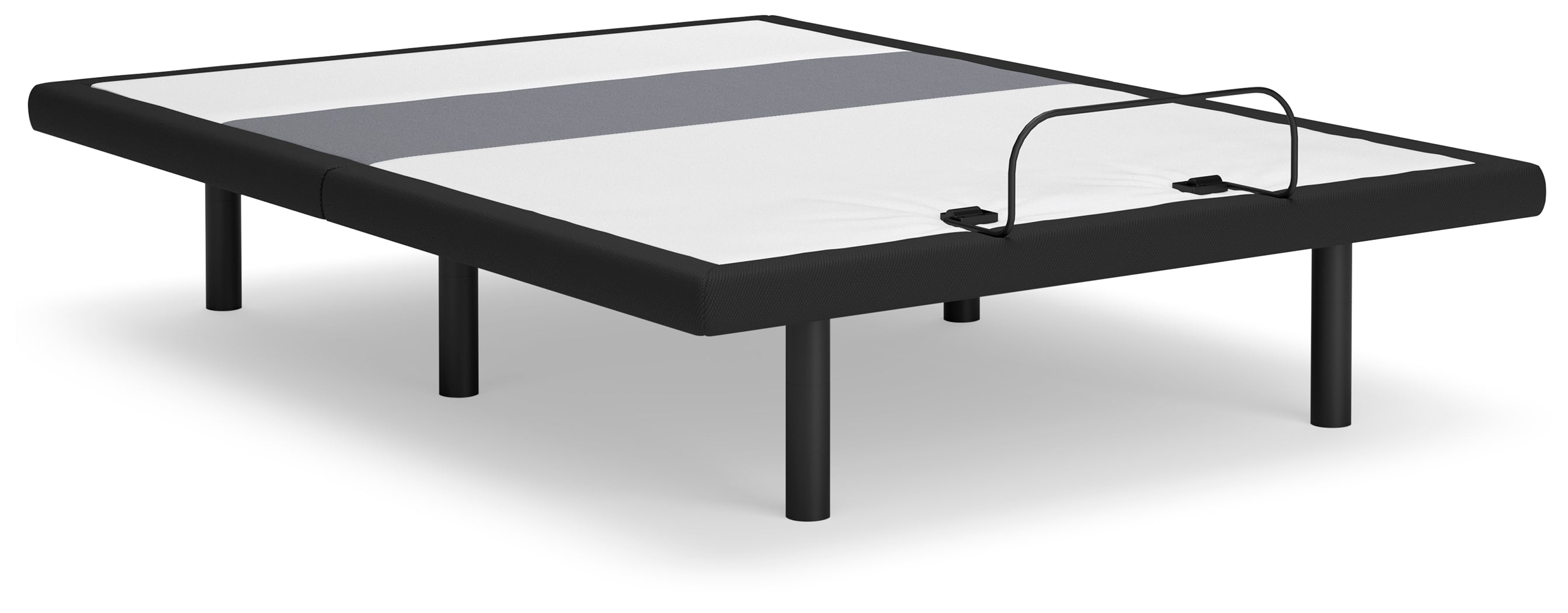 Luxury Living Gallery - Ashley Furniture - Best Base with Lumbar and Audio Queen Adjustable Base - Queen Adjustable Base / Charcoal Gray - M5X532