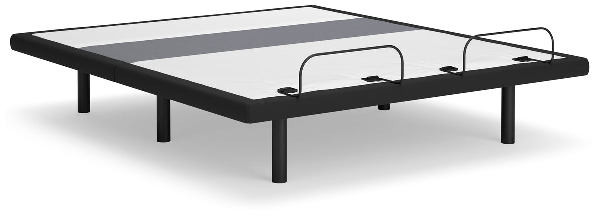 Luxury Living Gallery - Ashley Furniture - Best Base with Lumbar and Audio King Adjustable Base - King Adjustable Base / Charcoal Gray - M5X542