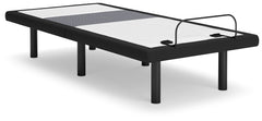Luxury Living Gallery - Ashley Furniture - Best Base with Lumbar and Audio Twin XL Adjustable Base - TXL Adjustable Base / Charcoal Gray - M5X572