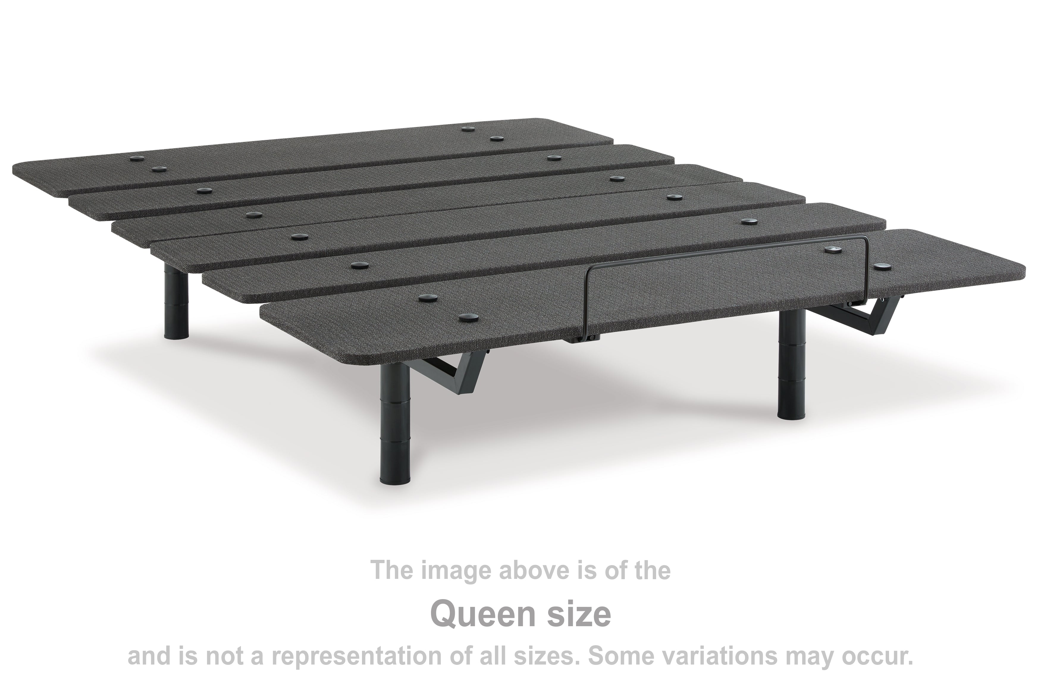 Luxury Living Gallery - Ashley Furniture - Cosmic Power Base California King Adjustable Base - Cal King Adjustable Base / Black - M8X252