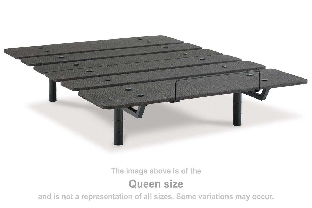 Luxury Living Gallery - Ashley Furniture - Cosmic Power Base California King Adjustable Base - Cal King Adjustable Base / Black - M8X252