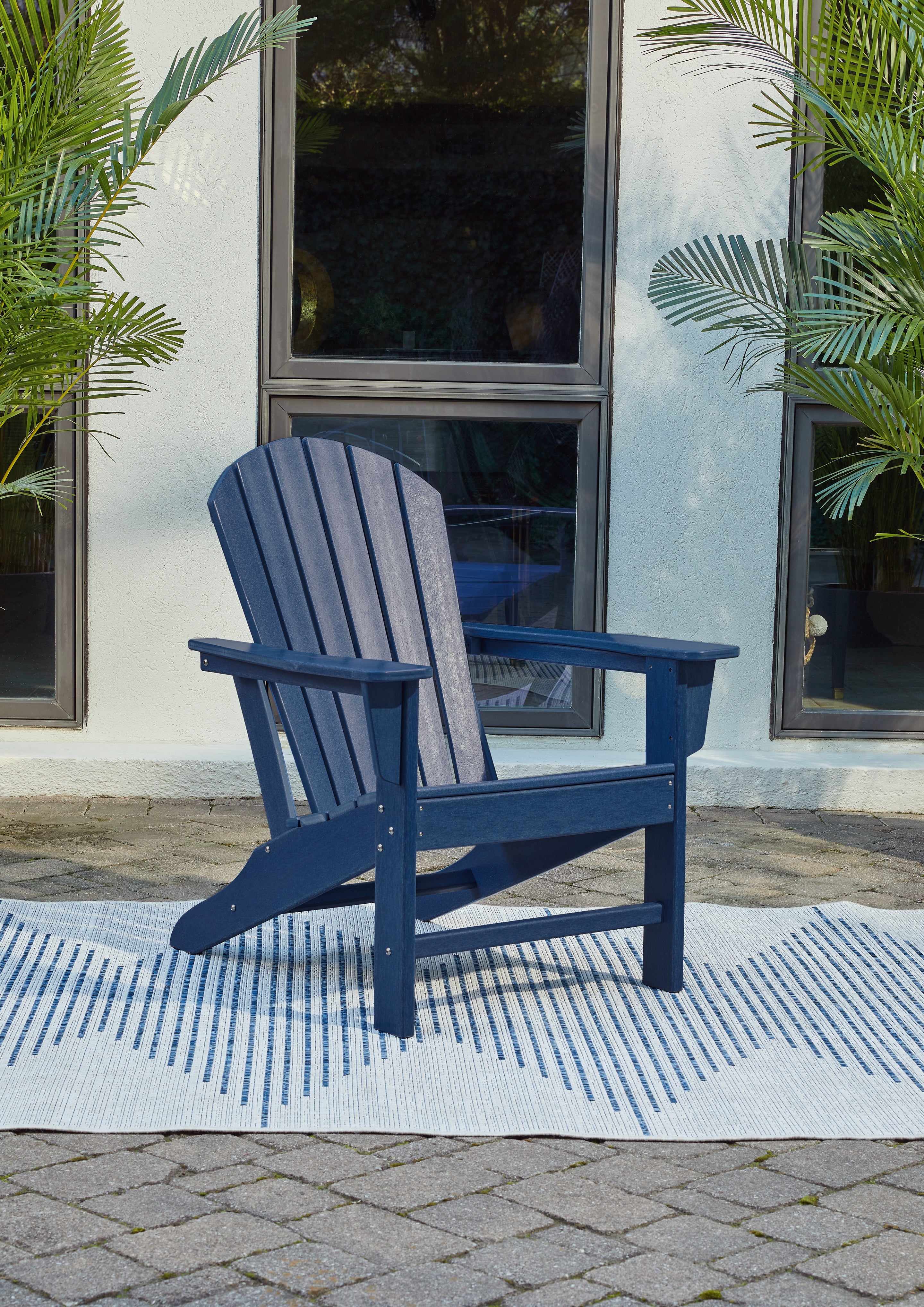 Luxury Living Gallery - Ashley Furniture - Sundown Treasure Outdoor - Adirondack Chair / Blue - P009-898