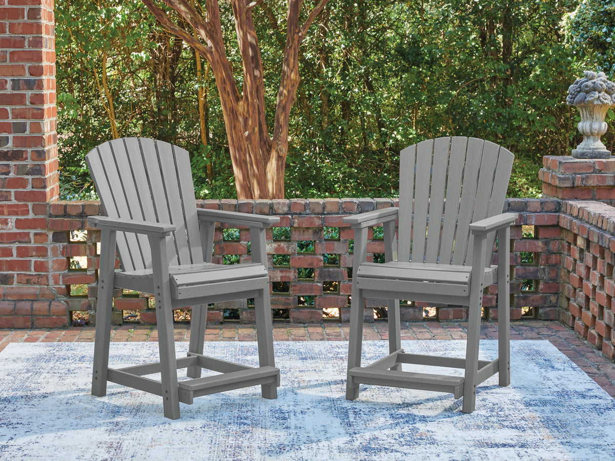 Luxury Living Gallery - Ashley Furniture - Sanctuary Beach Outdoor - Barstool (Set of 2) - PCP227-124