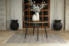 Luxury Living Gallery - Ashley Furniture - Amaris Outdoor - Round Dining Table / Brown/Black - P369-615