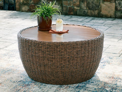 Luxury Living Gallery - Ashley Furniture - Double Point Outdoor - Round Cocktail Table - PCP503-708