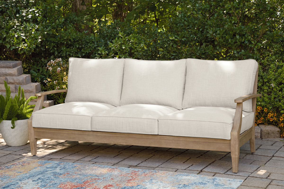 Luxury Living Gallery - Ashley Furniture - Carter Hall Outdoor - Sofa with Cushion / Beige - P601-838