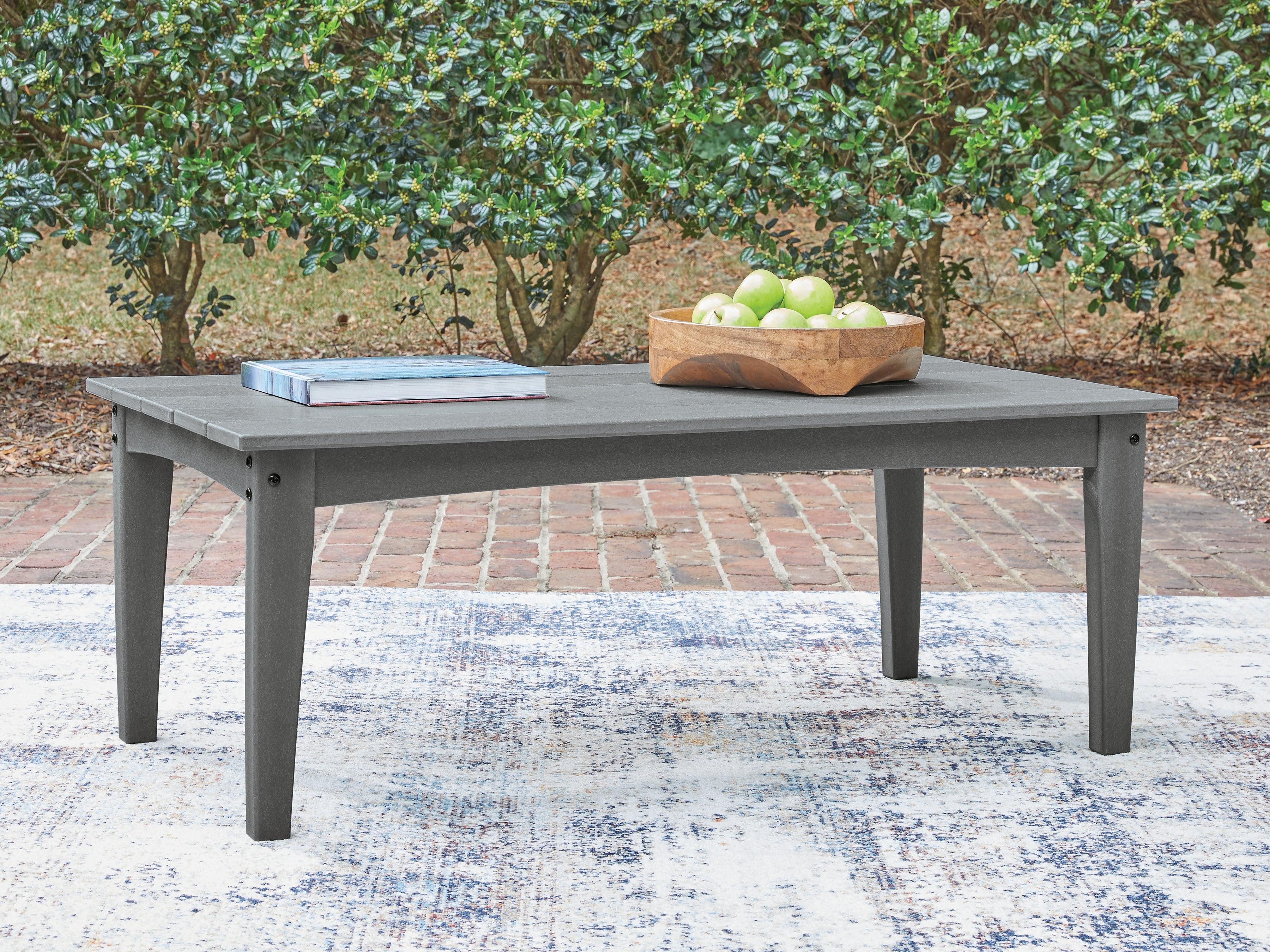 Luxury Living Gallery - Ashley Furniture - Cove Beach Outdoor - Rectangular Cocktail Table / Gray - PCP803-701