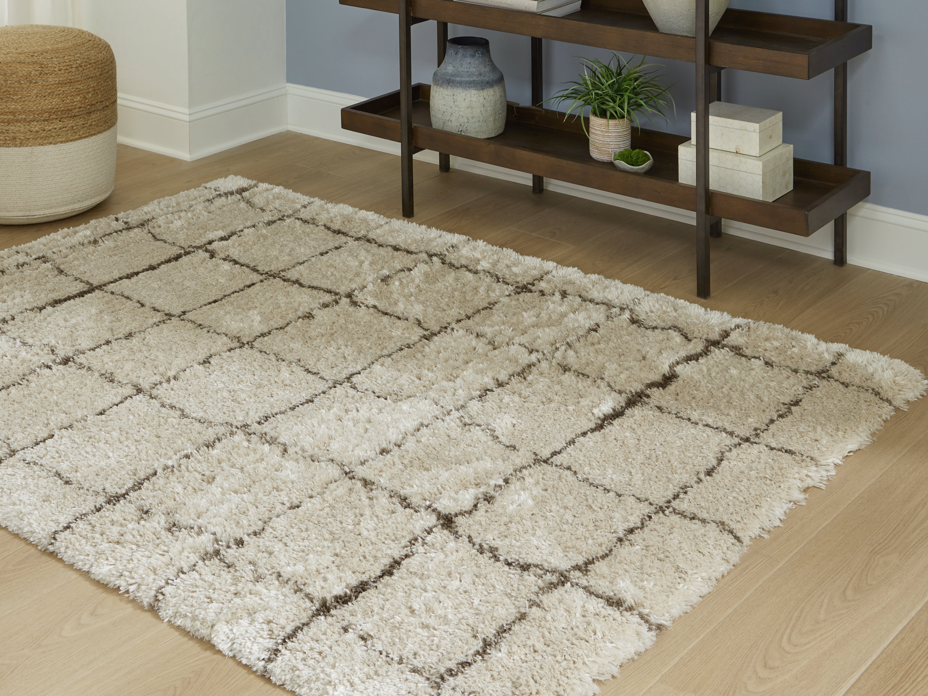 Luxury Living Gallery - Ashley Furniture - Wrenlow Rug - 8' x 10' Rug / Cream/Brown - R407211