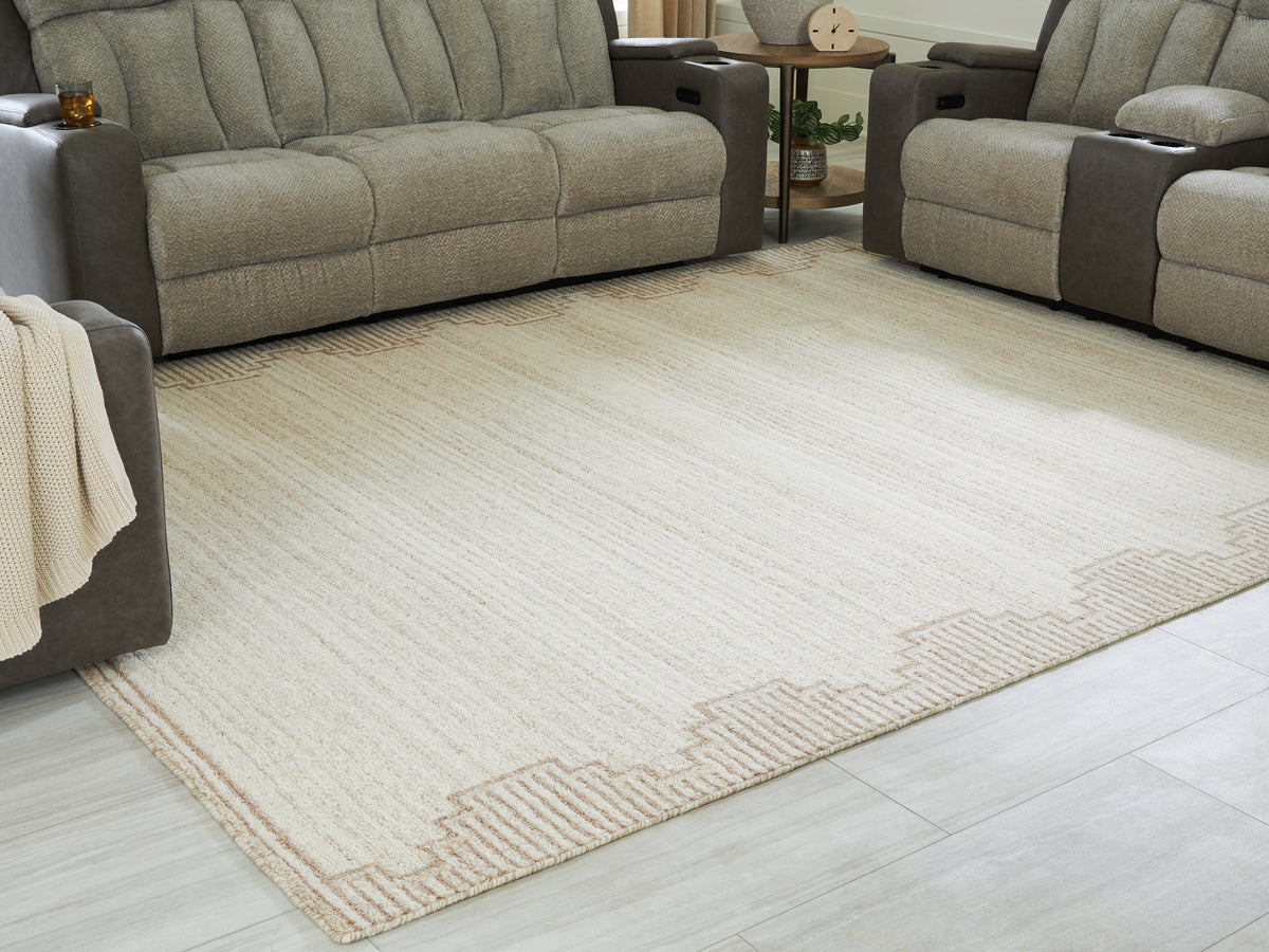 Luxury Living Gallery - Ashley Furniture - Emorymore Rug - Medium Rug / Brown/Beige - R407302