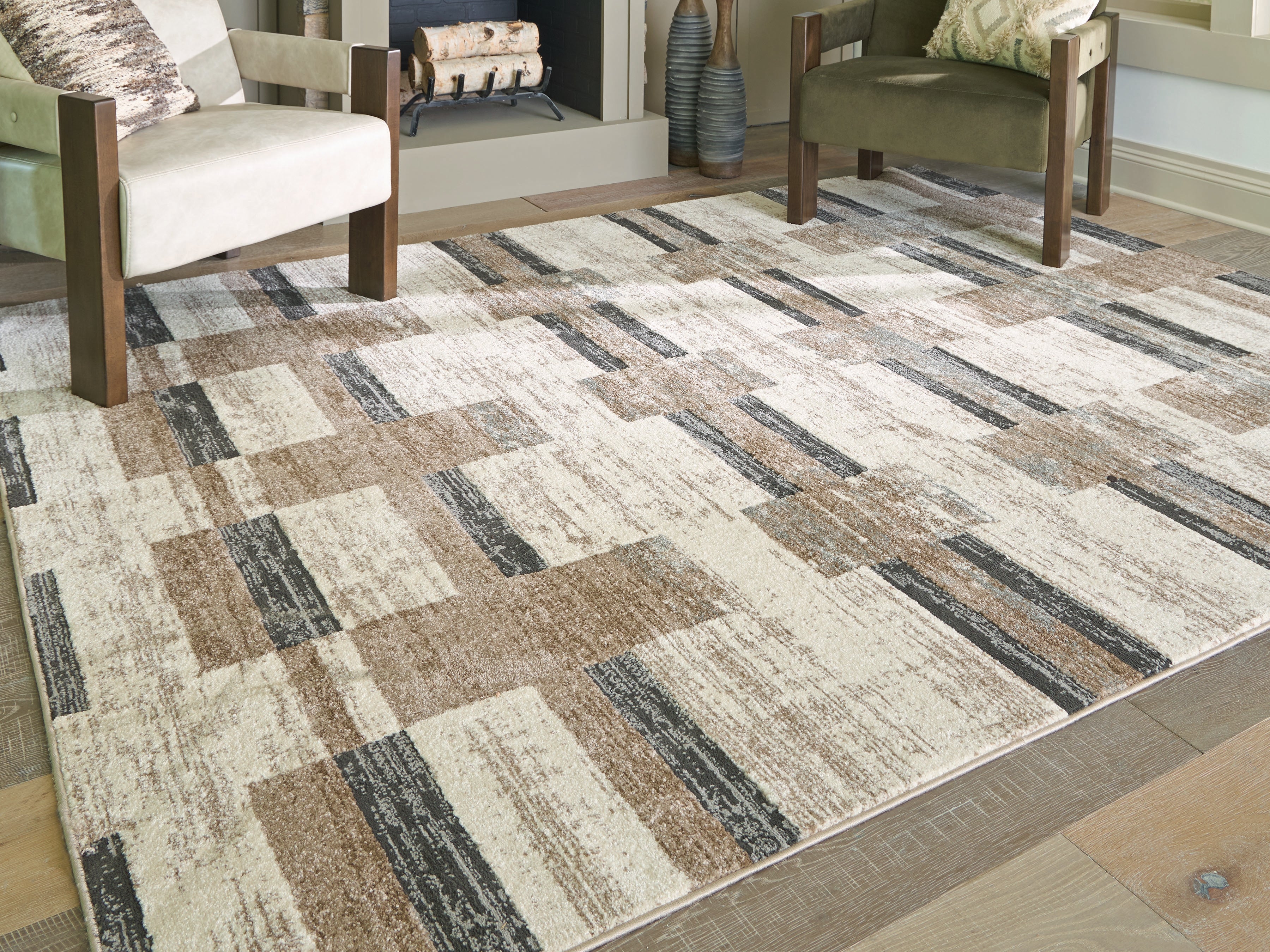 Luxury Living Gallery - Ashley Furniture - Alstone Rug - 7'10" x 10' Area Rug / Multi - R407731