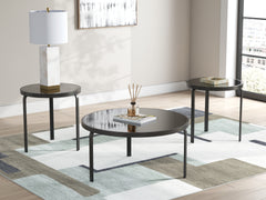 Luxury Living Gallery - Ashley Furniture - Dorylin Table (Set of 3) - Occasional Table Set (3/CN) / Black - T139-13