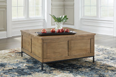 Luxury Living Gallery - Ashley Furniture - Torlanta Lift-Top Coffee Table - Lift Top Cocktail Table / Brown - T686-9