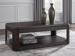 Luxury Living Gallery - Ashley Furniture - Carlibrie Lift-Top Coffee Table - Lift Top Cocktail Table / Warm Brown - T700-9