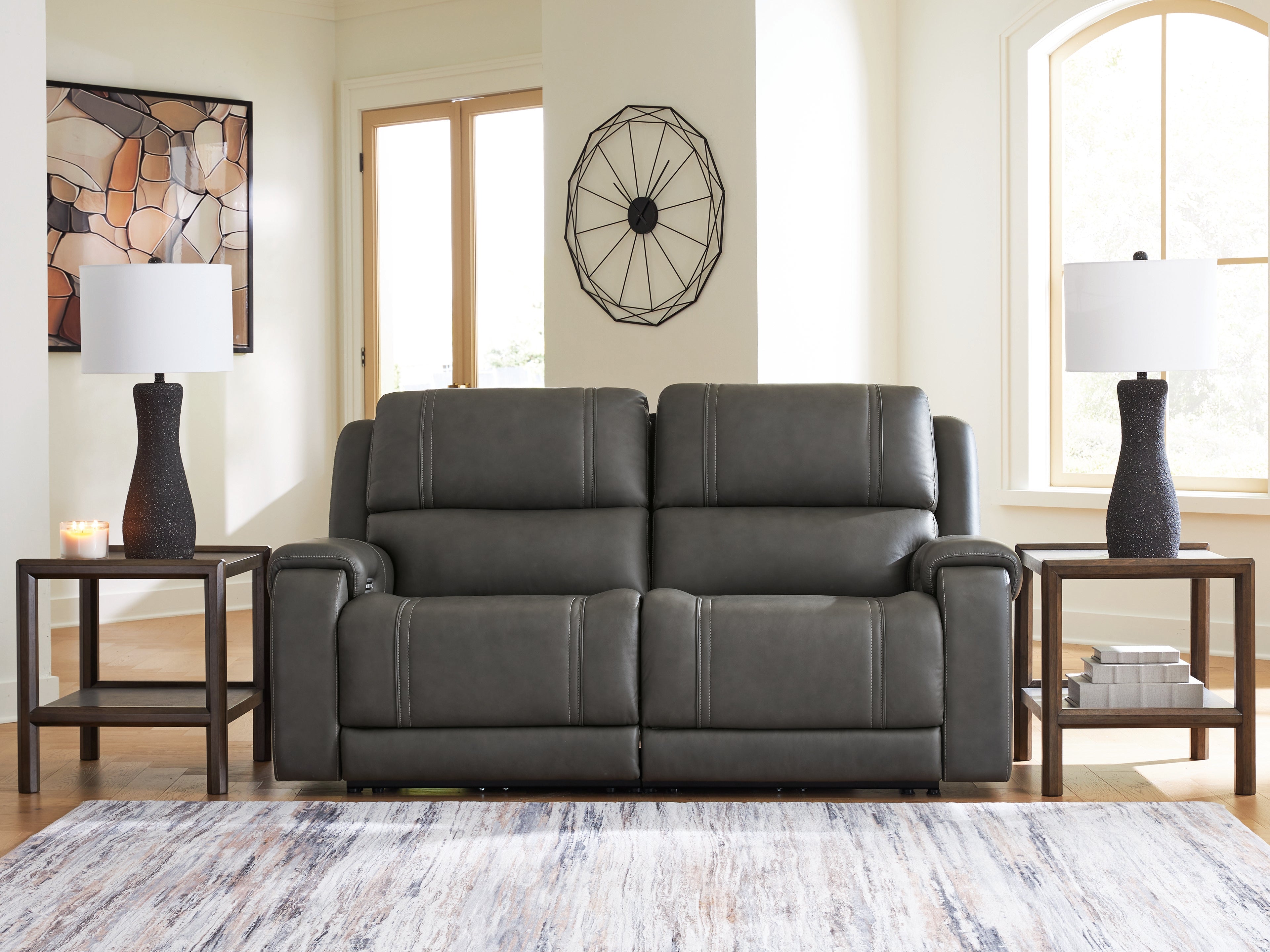 Luxury Living Gallery - Ashley Furniture - 5Z - Pittson Sectional - 2-Piece Power Reclining Sectional Loveseat - PCU12600S1