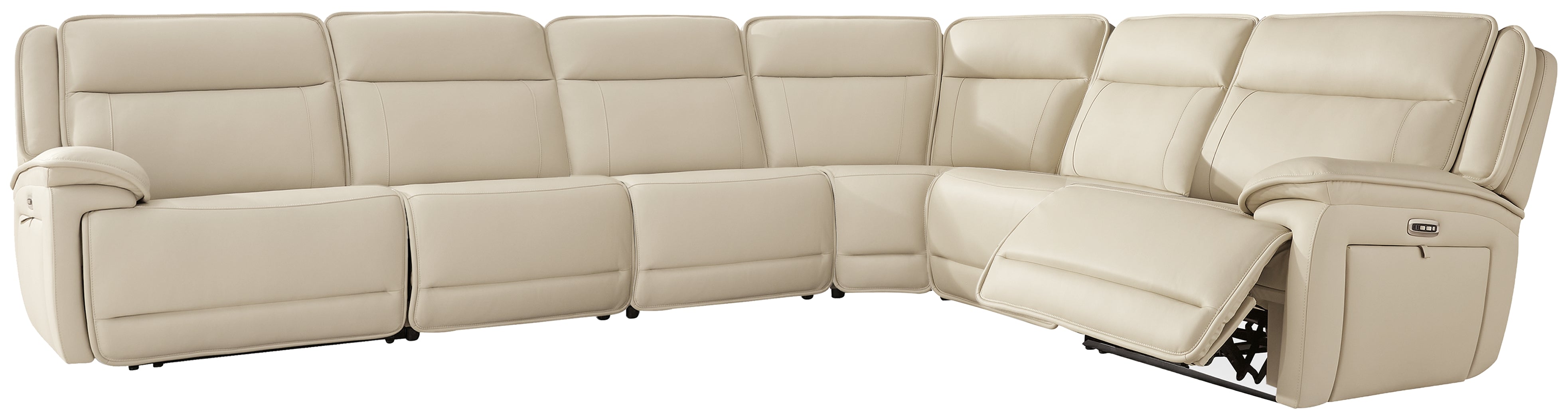 Luxury Living Gallery - Ashley Furniture - Double Deal Sectional - 6-Piece Reclining Sectional / Almond - U13001S7