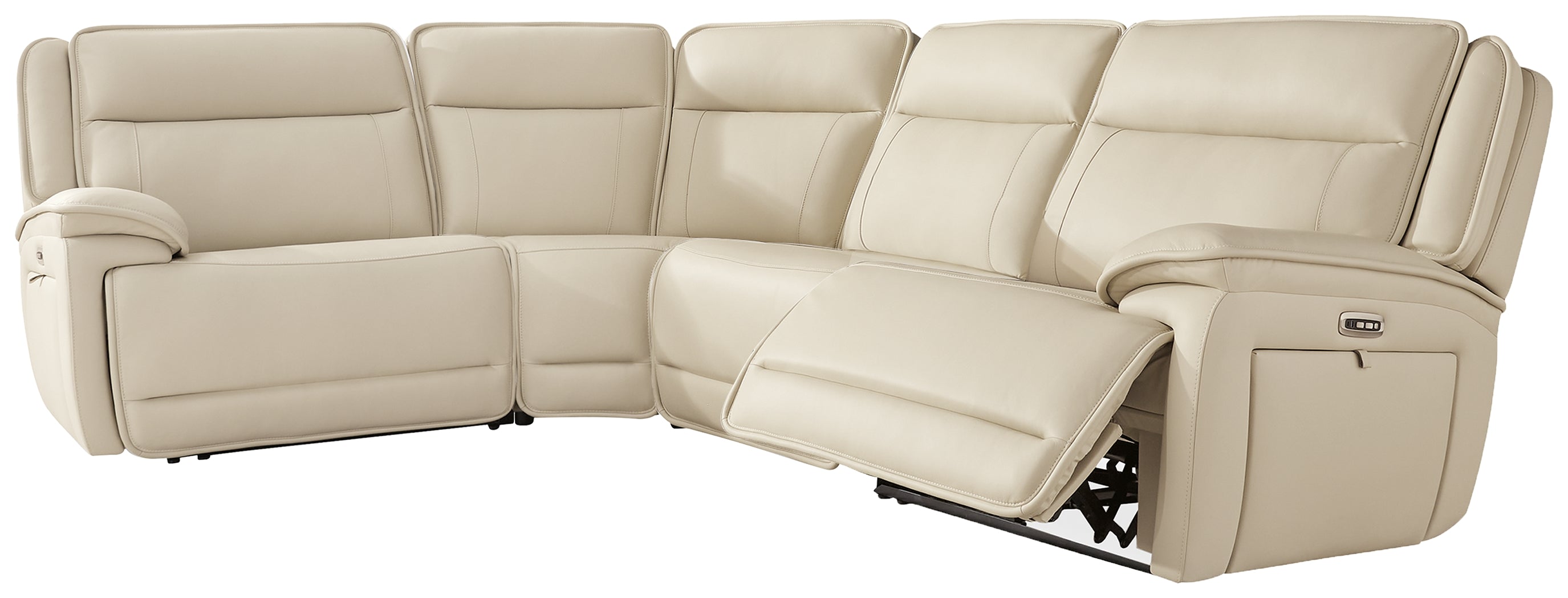 Luxury Living Gallery - Ashley Furniture - Double Deal Sectional - 4-Piece Reclining Sectional / Almond - U13001S6